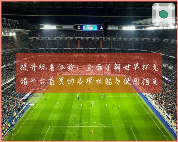 提升观看体验，全面了解世界杯竞猜平台首页的各项功能与使用指南